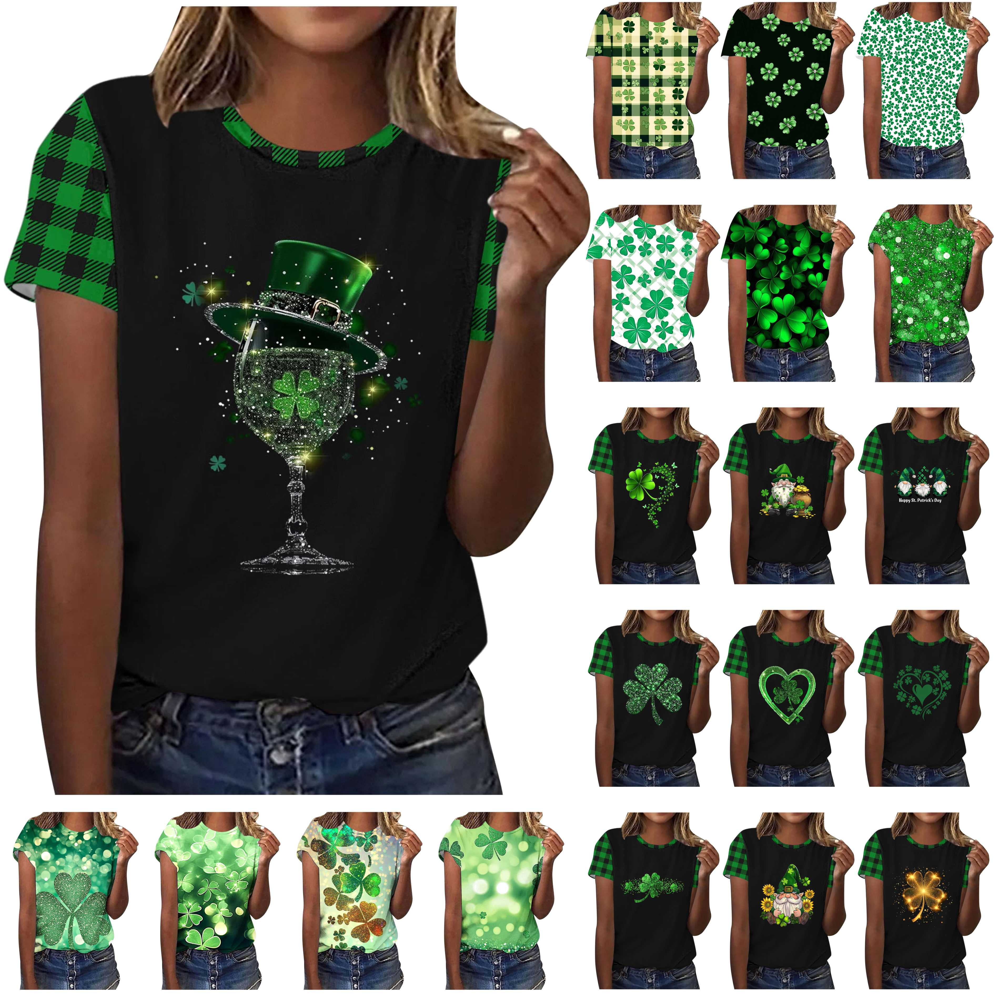 JURANMO Lightning Prime Today Womens St Patricks Day Shirts 2025 Summer