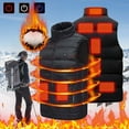 thumbnail image 1 of JURANMO Plus Size Electric Heated Jackets Vest Winter,USB Intelligent Constant Temperature Coat for Men and Women with Single Heating Levels 9 Zones Heated Jacket 2024 Print Warm Down Heating Coat, 1 of 8