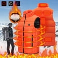 thumbnail image 1 of JURANMO Plus Size Electric Heated Jackets Vest Winter,USB Intelligent Constant Temperature Coat for Men and Women with Single Heating Levels 9 Zones Heated Jacket 2024 Print Warm Down Heating Coat, 1 of 6