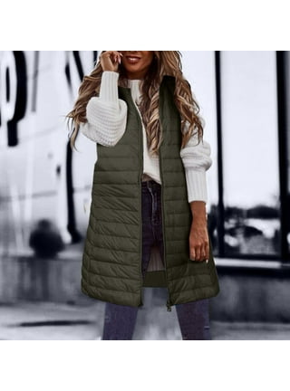 Long winter vest womens deals