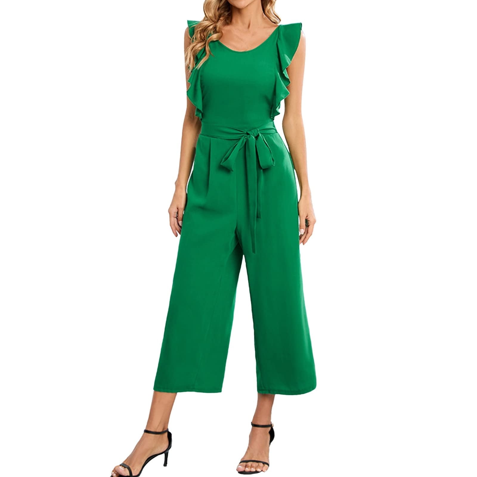 JURANMO Women's Jumpsuits Stretchy Fashion Loungewear High Waist Wide