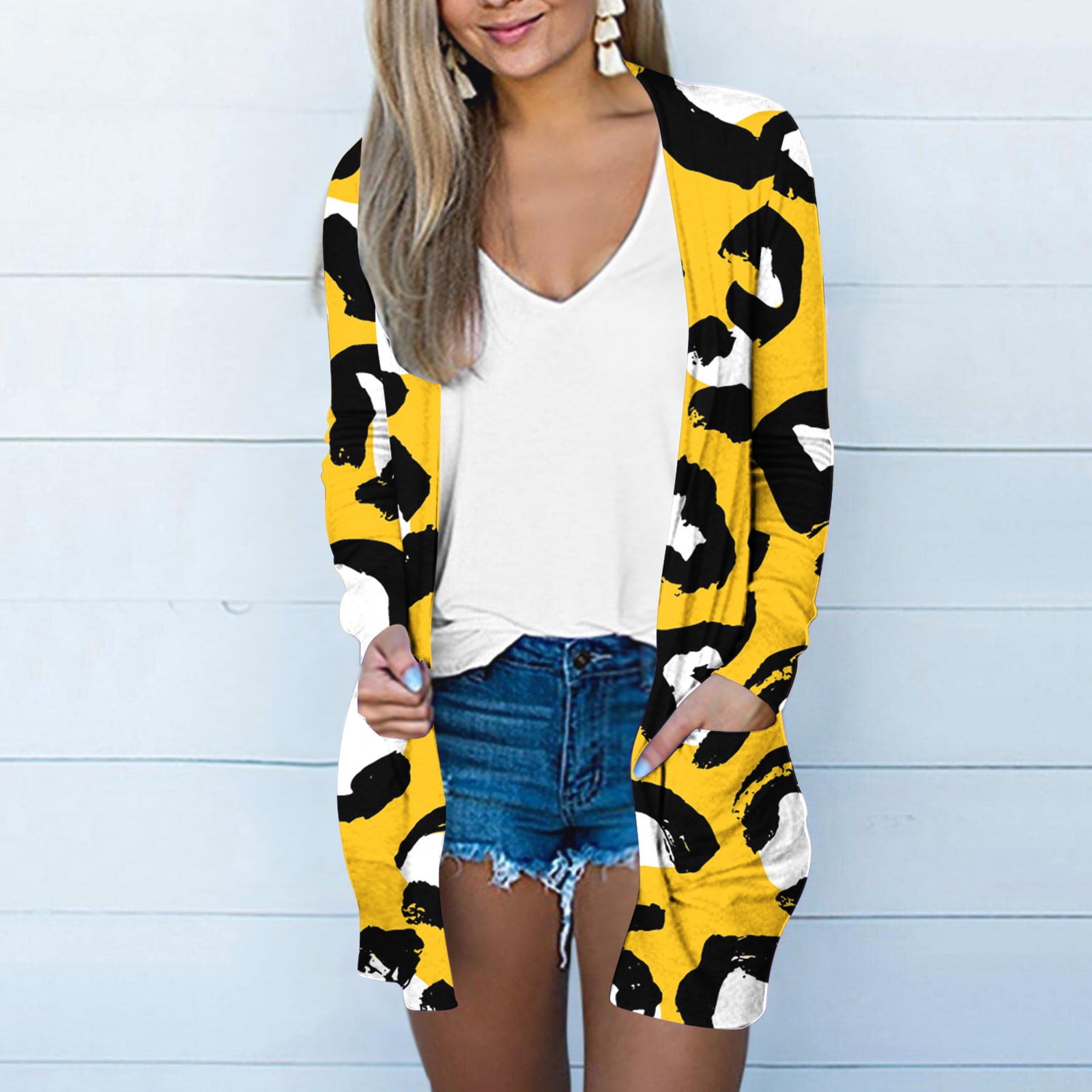 Womens color shop block cardigan