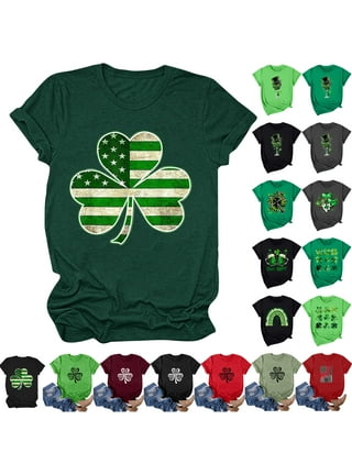 Feelin' Willie Lucky T-Shirt - St. Patrick's Day Graphic Tee With Irish Clover Print For Women