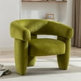 thumbnail image 1 of JURANYAZHU Modern Barrel Accent Chair Round Armchair,Velvet fabric,for Bedrooms Living Rooms Study Rooms Balconies,Green, 1 of 8
