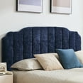 thumbnail image 1 of JURANYAZHU Thickened King/California King Upholstered Headboard Chenille Fabric,Adjustable height,Dark Blue, 1 of 6