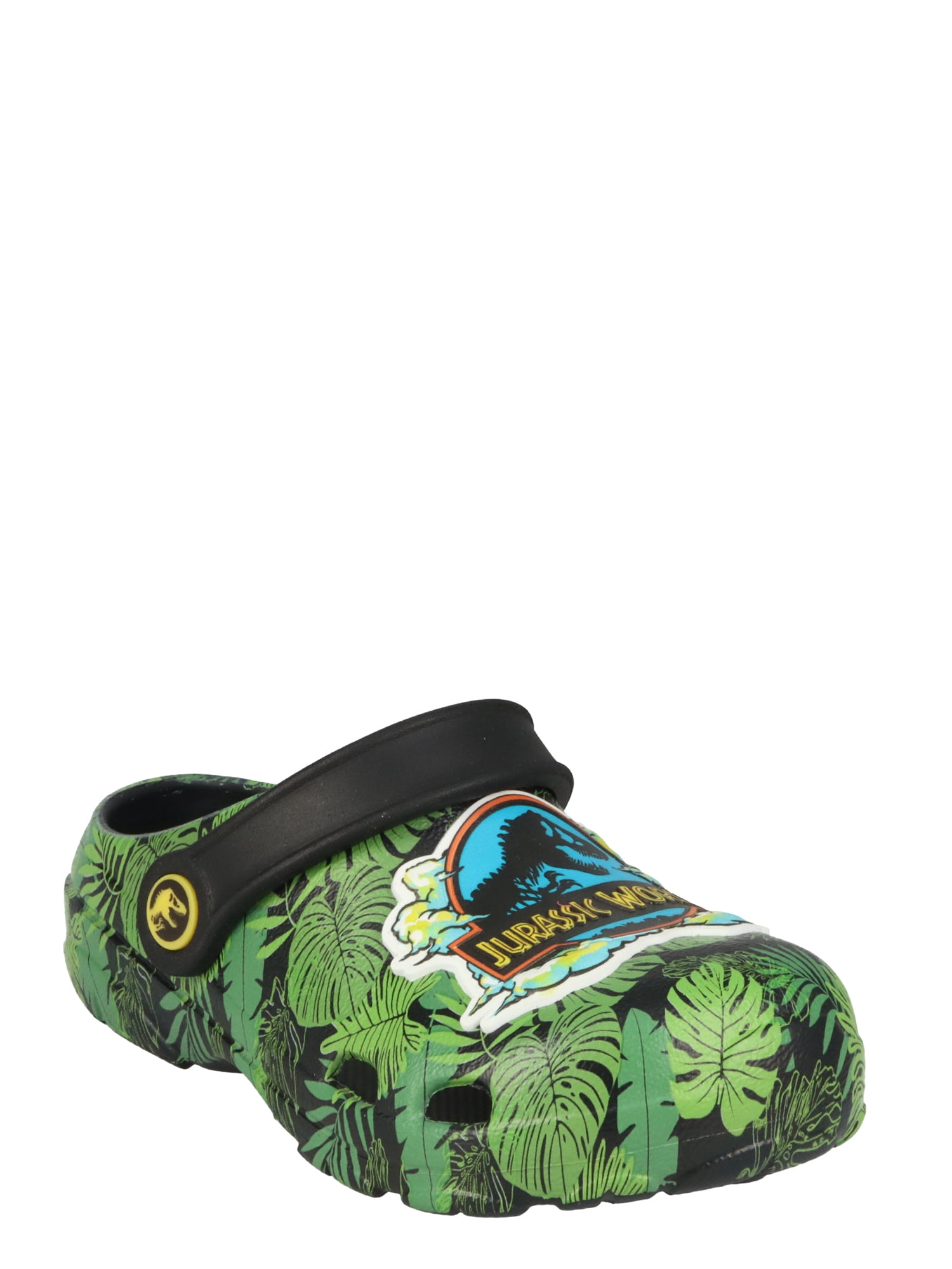 Jurassic World Toddler Boys Casual Black Clogs with Back Strap