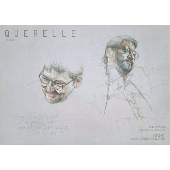 JURGEN DRAEGER "Drawings by Jürgen Draeger, dedicated to Rainer Werner Fassbinder", 1982