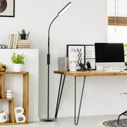 JURULU LED Floor Lamp for Living Room, Modern Standing Lamp with Built-in Touch Control and Remote Control, Stepless Adjustable 3000K-6000K Color Temperature and Brightness Reading Light for Bedroom