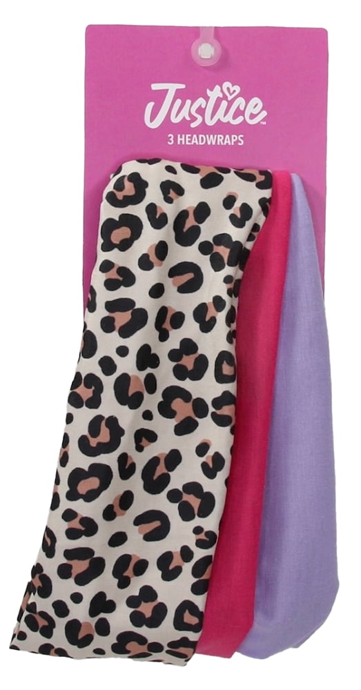 Justice Girls Soft Headbands, 3-Piece Set, Multi