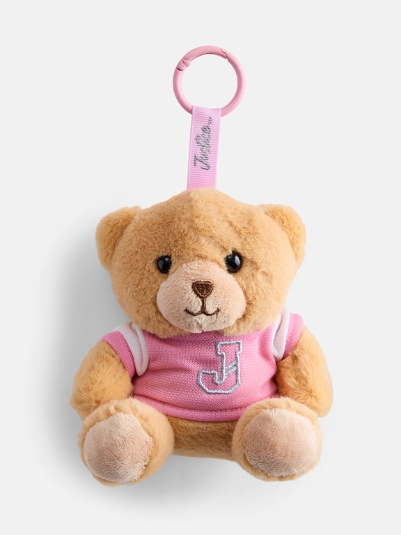 Girls Plush Animal Bag Charm, Bear