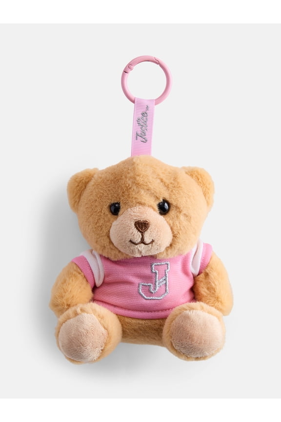 Girls Plush Animal Bag Charm, Bear
