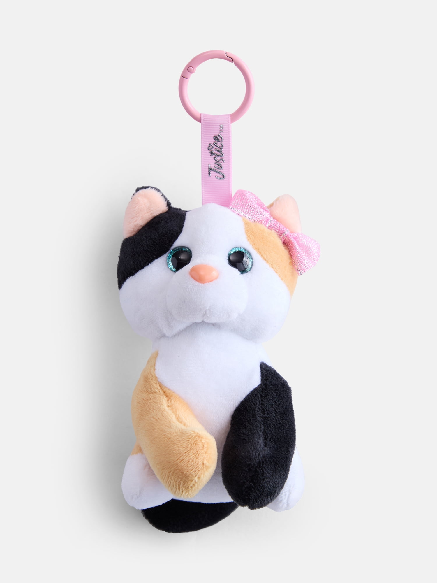 Justice Girls Plush Animal Bag Charm, Cat