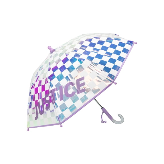 Justice Girls Umbrella, Stick Style, Curved Handle