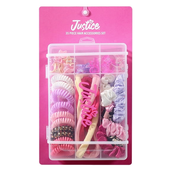 Justice Girls Hair Accessories Set, 36-Piece, Multi