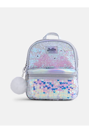 justice mini backpack multi sequin Owl Flip Smaller School TwinBunny Justice Backpacks for Girls