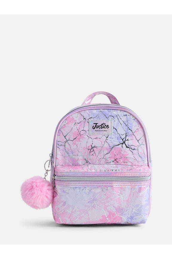 Girls Pocket Mini Backpack, Pink Sparkle