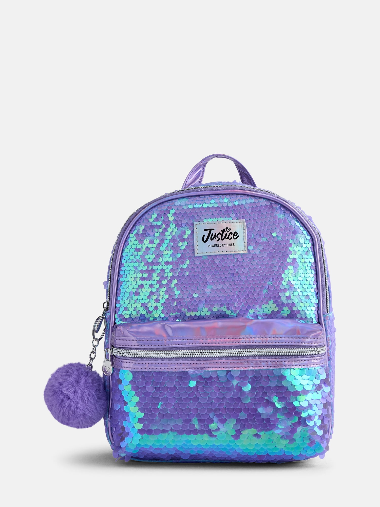 Justice Girls Pocket Mini Backpack, Purple - Walmart.com