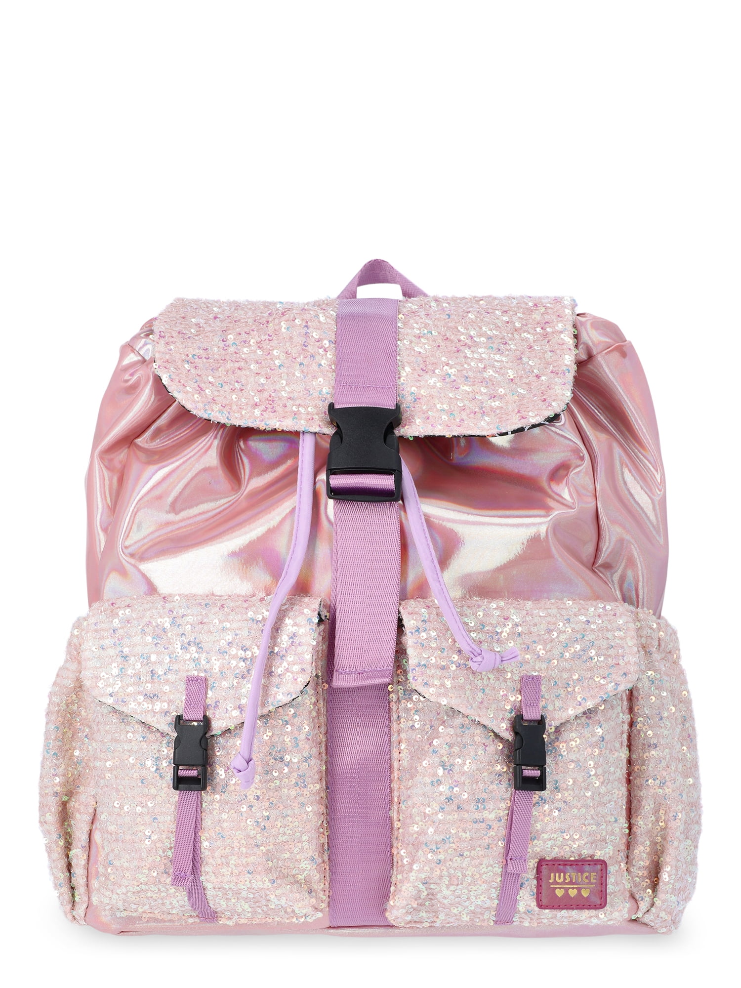 Justice Girls' Sequin Rucksack Backpack - Walmart.com