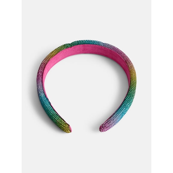 Justice Girls Rhinestone Headband, Rainbow