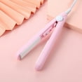 thumbnail image 1 of VAJUSO New Mini Hair Curler, 2 in 1 Plastic Curler and Hair Straightener, Curling Iron 1/2in Barrel Short Hair, Small Curling Iron(Pink), 1 of 5