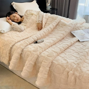 JUSEO Clearance! Cotton Throw Blanket for Couch Soft Muslin Blankets 59x39 Inch Lightweight Breathable Blanket All Season Gauze Blanket (Beige)