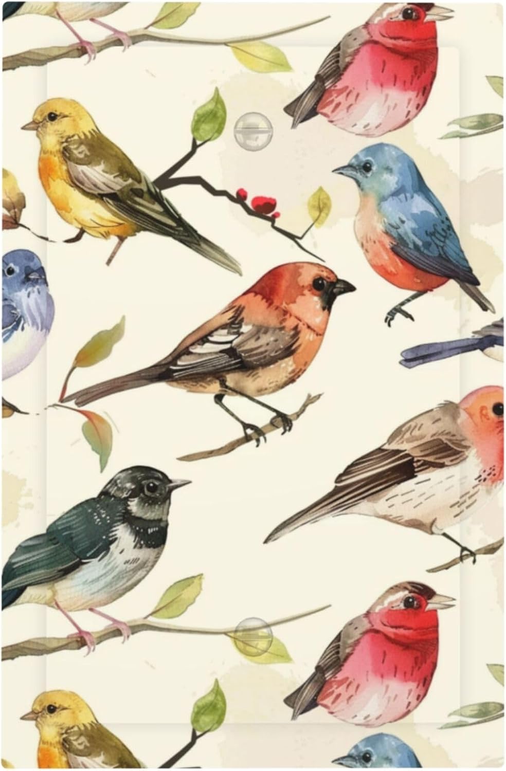 JUSIP Childish Bunny Cartoon Rabbits 1 Gang Single Duplex Receptacle