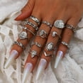 thumbnail image 1 of JUSIP Gold Knuckle Rings Set for Women, Cute Stackable Finger Midi Rings, Dainty Chunky Stacking Statement Womens ring pack, 1 of 45