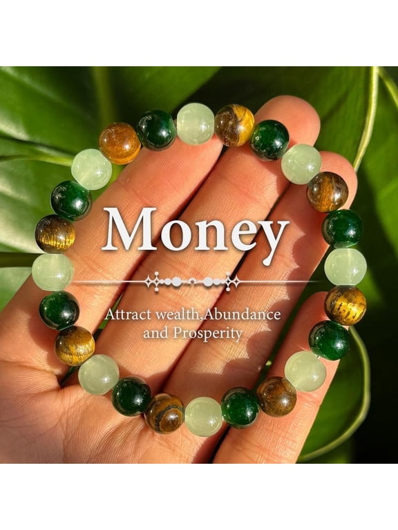 Money Bracelet With Green Aventurine Stone Tiger Eye Stone - Lucky Bracelet - Attracting Wealth, Abundance, And Prosperity