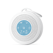 JUSLACO White Noise Machine Portable Sound Machine Equipped With A 2000mAh Battery Rain Sound Machine Built In 21 Soothing Sounds Sound-Blue
