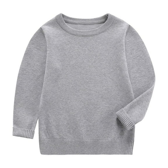JUSLIO 2-12Y Kids Girls Pajama Sets Cotton Warm Pullover Pajamas for Girls Casual Pants Sleepwear Jammies 2pcs Pjs Gray
