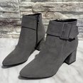 thumbnail image 1 of JUSLIO Boots for Women,Chunky Heel Boots Pointed Toe High Heel Fashion Casual Comfort Zipper Plus Size Boots, 1 of 5