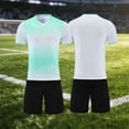 thumbnail image 1 of JUSLIO Boys Sets Football Uniform Big Kids Soccer Jersey Set Round Neck Casual Sporty Short Sleeves Tops, Elastic Waist Shorts 2-Piece T-Shirt & Shorts Set Outfit Breathable 2XS, 1 of 5