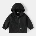 thumbnail image 1 of JUSLIO Boys Sweatshirts Fall/Winter Zipper Hooded Sweatshirt Casual Pockets Long Sleeve Tops Sweatshirts Black(7 Years）, 1 of 3
