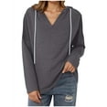 thumbnail image 1 of JUSLIO Cotton Long Sleeve T Shirts for Men Casual Hoodies Sweatshirts Fashion Long sleeve V Neck Sweatshirts Dark Gray 2XL, 1 of 8