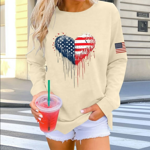 JUSLIO Crewneck Hoodies for Women Hoodless Graphic Sweatshirts Long Sleeve Casual Comfortable Everyday Sweatshirts