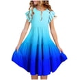 thumbnail image 1 of JUSLIO Dresses for Girls A Line Dresses Casual Crew Neck Short Sleeve Dress Size 11 Y, 1 of 8