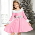 thumbnail image 1 of JUSLIO Dresses for Girls Bow Dresses Casual Long Sleeve Dress Size 6, 1 of 5