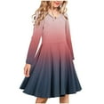 thumbnail image 1 of JUSLIO Dresses for Girls Size 12-14 Toddler Ombre Casual Girls Dress Ballet Tutus Long Sleeve Winter Dresses, 1 of 4