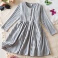 thumbnail image 1 of JUSLIO Dresses for Girls Size2-8 Casual Knitted Long Sleeve Girls Dress Round Neck Winter Holiday Party Princess Dress, 1 of 9