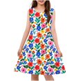 thumbnail image 1 of JUSLIO Dresses for Girls Tank Dresses Print Casual Sleeveless Dress Size 13 Y, 1 of 7