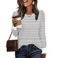 thumbnail image 1 of JUSLIO Blouses for Women Irregular Print Graphic Shirts Tops Fashion Long Sleeve Round Neck Shirts Tops White M, 1 of 6