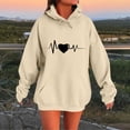 thumbnail image 1 of JUSLIO Shirts for Women with Pockets Hoodies Sweatshirts Graphic Long Sleeve Sweatshirts Beige M, 1 of 4
