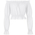 thumbnail image 1 of JUSLIO Tops for Women Casual Solid Blouses Fashion Long Sleeve Blouses White S, 1 of 8
