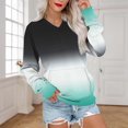 thumbnail image 1 of JUSLIO Women Tops Relaxed Fit with Pockets Sweatshirts Graphic Long Sleeve V Neck Sweatshirts Green L, 1 of 5