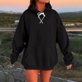 thumbnail image 1 of JUSLIO Womens Blouses Relaxed Fit Hoodies Sweatshirts with Pockets Long Sleeve Sweatshirts Black 2XL, 1 of 5