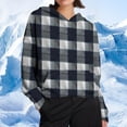 thumbnail image 1 of JUSLIO Womens Tops Relaxed Fit Hoodies Sweatshirts with Pockets Long Sleeve Irregular Print Sweatshirts Black L, 1 of 7