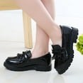 thumbnail image 1 of JUSLIO Girl Shoes British Style Kids Dress Shoes Comfort (Toddler/Little Kid/Big Kid) Leather Shoes 21(US:6.5 M) Black, 1 of 7