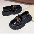 thumbnail image 1 of JUSLIO Girl Shoes British Style Kids Dress Shoes Comfort (Toddler/Little Kid/Big Kid) Leather Shoes 26(US:9.5 M) Black, 1 of 9
