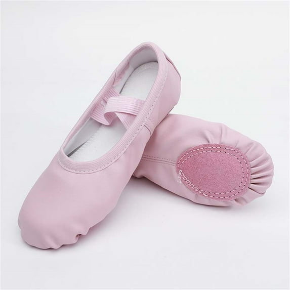 JUSLIO Girl Shoes Soft Sole Kids Dance Shoes Canvas (Toddler/Little Kid/Big Kid) Shoes 31(US:12.5) Pink