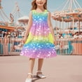 thumbnail image 1 of JUSLIO Girls A Line Dress with Pockets Crew Neck Sleeveless Casual Dresses Size 3 Y, 1 of 7